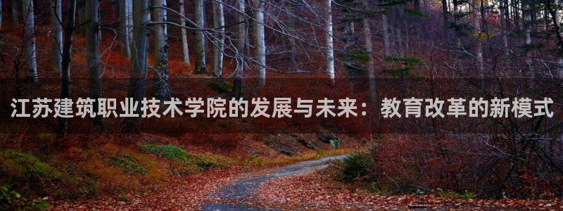 顺盈娱乐登录平台官网：江苏建筑职业技术学院的发展与未来：教育改革的新模式